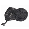 Small customized cheap drawstring mesh bag for golf ball